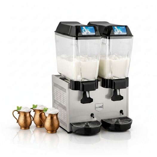 Remta 20+20 Litre Çiftli Karıştırıcılı Ayran Soğutucu Gri - ST14