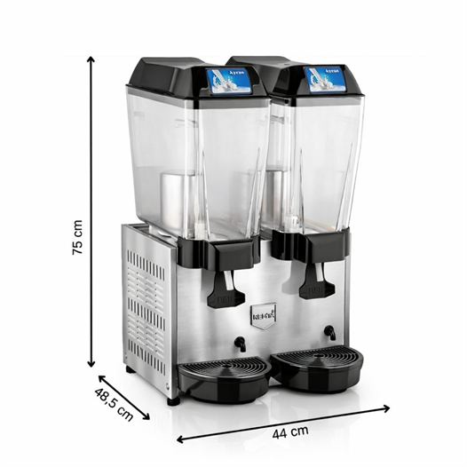 Remta 20+20 Litre Çiftli Karıştırıcılı Ayran Soğutucu Gri - ST14