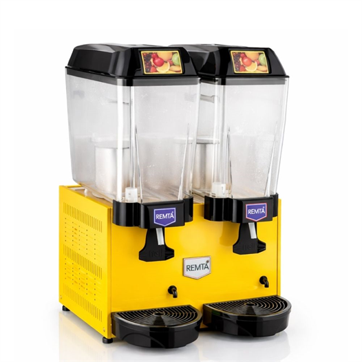 Remta 20+20 Litre Çiftli Şerbet Soğutucu Sarı - ST12