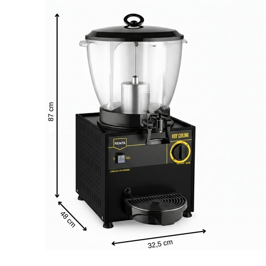 Remta Elegance ST25 16 Litre Şerbet ve Ayran Soğutucu - Siyah