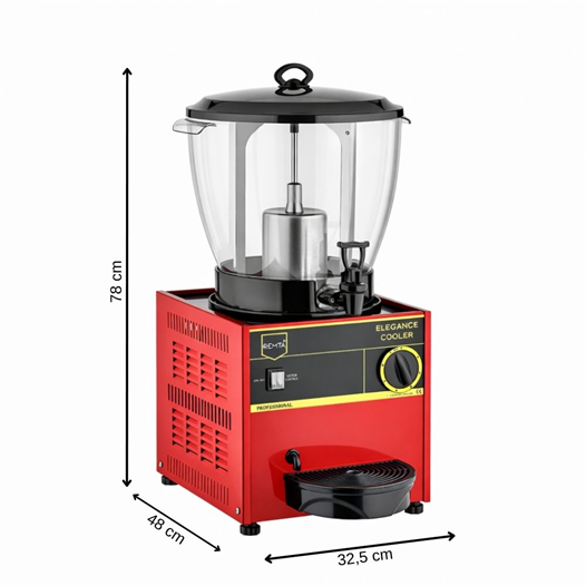 Remta Elegance ST25 16 Litre Şerbet ve Ayran Soğutucu - Kırmızı