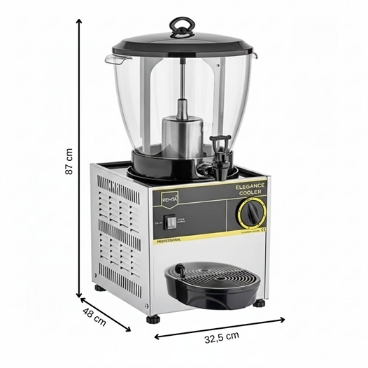 Remta Elegance ST25 21 Litre Şerbet ve Ayran Soğutucu - Gri