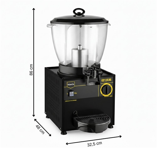 Remta Elegance ST25 21 Litre Şerbet ve Ayran Soğutucu - Siyah