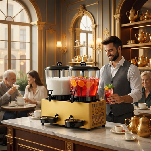Remta Gold 20+20 Litre Çiftli Şerbet ve Ayran Soğutucu - ST29