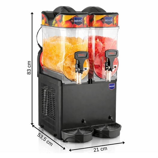 Remta 12+12 Litre İkili Slush (Buzlaş) Karlamaç Makinesi - ST26