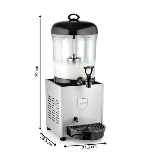 Remta ST18 Mini 7 Litre Şerbet ve Ayran Soğutucu - Gri