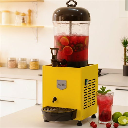 Remta ST18 Mini 7 Litre Şerbet ve Ayran Soğutucu - Sarı