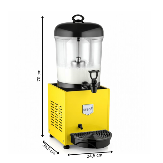 Remta ST18 Mini 7 Litre Şerbet ve Ayran Soğutucu - Sarı