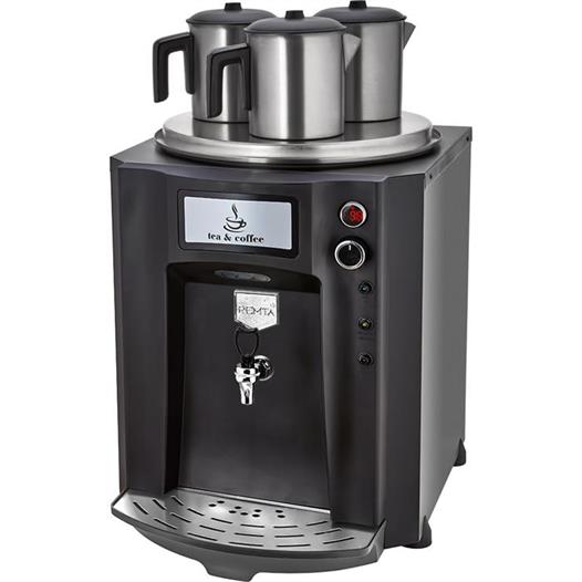 Remta Premium Jumbo 40 Litre Üç Demlikli Çay Makinesi - Siyah