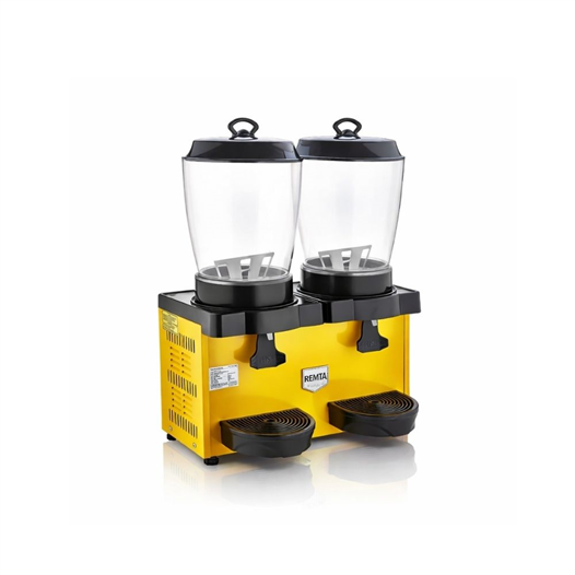 Remta ST35 Royal Mini 11+11 Litre İkili Şerbet ve Ayran Soğutucu - Sarı