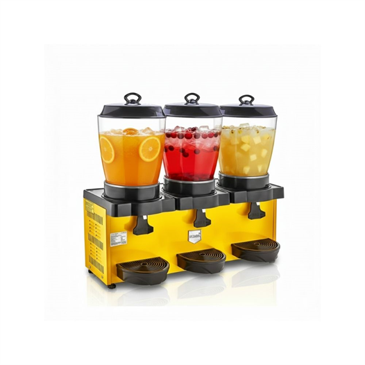 Remta ST38 Royal Mini Üçlü Şerbet ve Ayran Soğutucu 11+11+11 Litre - Sarı