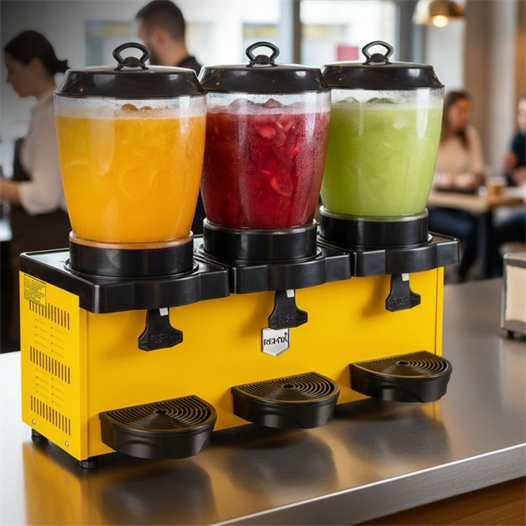 Remta ST38 Royal Mini Üçlü Şerbet ve Ayran Soğutucu 11+11+11 Litre - Sarı