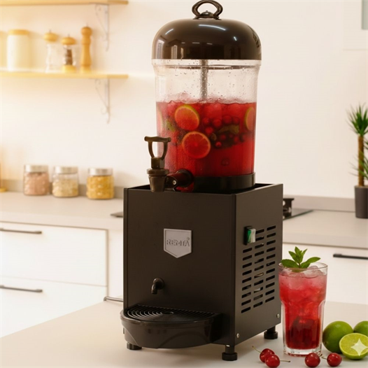 Remta ST18 Mini 7 Litre Şerbet ve Ayran Soğutucu - Siyah