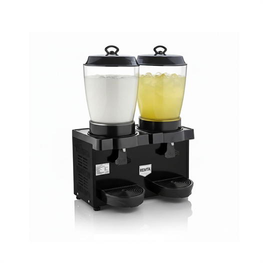 Remta ST35 Royal Mini 11+11 Litre İkili Şerbet ve Ayran Soğutucu - Siyah