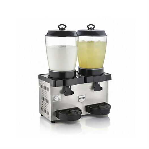 Remta ST35 Royal Mini 11+11 Litre İkili Şerbet ve Ayran Soğutucu - Gri