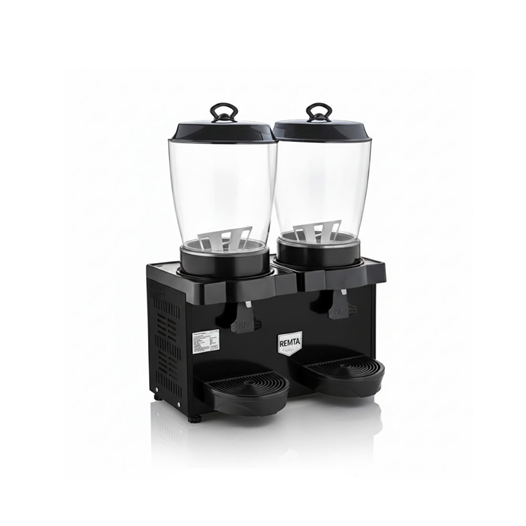 Remta ST35 Royal Mini 11+11 Litre İkili Şerbet ve Ayran Soğutucu - Siyah