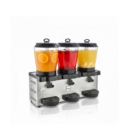 Remta ST38 Royal Mini Üçlü Şerbet ve Ayran Soğutucu 11+11+11 Litre - Gri