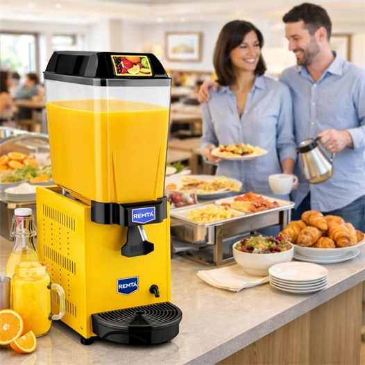 Remta 20 Litre Tekli Şerbet Soğutucu Sarı - ST10