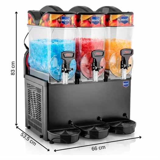 Remta ST27 12+12+12 Litre Üçlü Slush (Buzlaş) Karlamaç Makinesi - ST27