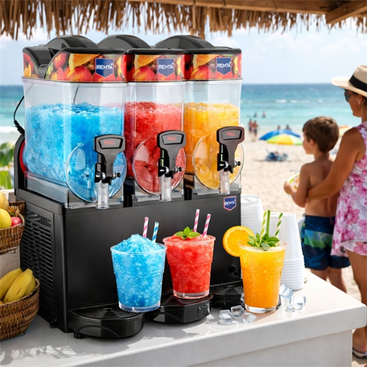 Remta ST27 12+12+12 Litre Üçlü Slush (Buzlaş) Karlamaç Makinesi - ST27