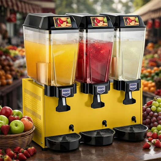 Remta 20+20+20 Litre Üçlü Şerbet Soğutucu Sarı - ST16