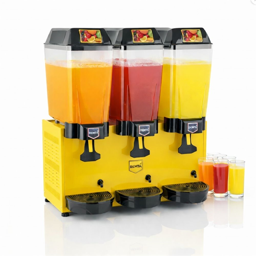 Remta 20+20+20 Litre Üçlü Şerbet Soğutucu Sarı - ST16