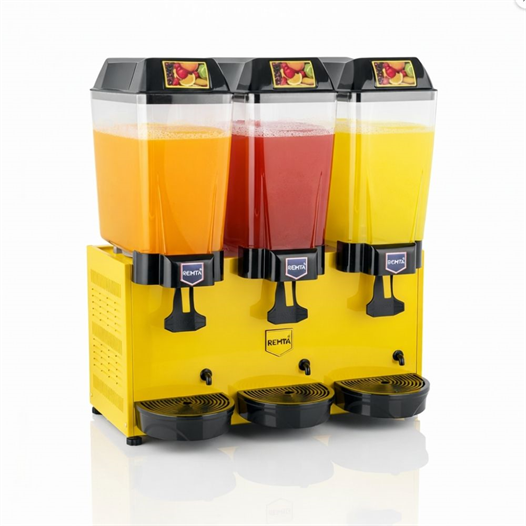 Remta 20+20+20 Litre Üçlü Şerbet Soğutucu Sarı - ST16