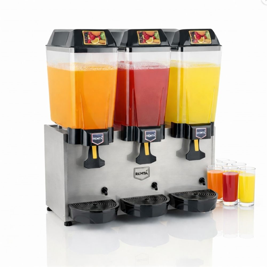 Remta 20+20+20 Litre Üçlü Şerbet Soğutucu Gri - ST16