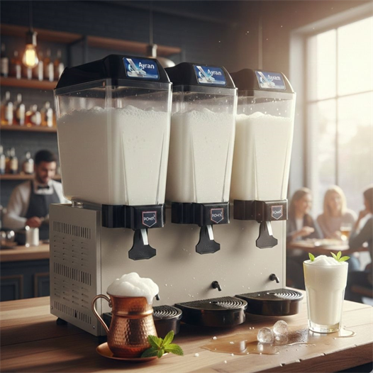Remta 20+20+20 Litre Üçlü Karıştırıcılı  Ayran Soğutucu Gri- ST20