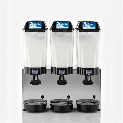 Remta 20+20+20 Litre Üçlü Karıştırıcılı  Ayran Soğutucu Gri- ST20