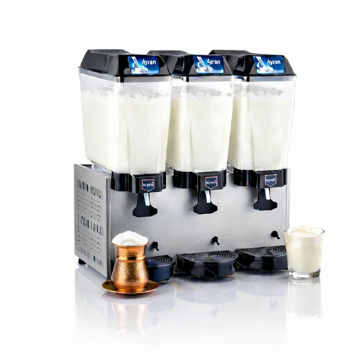 Remta 20+20+20 Litre Üçlü Karıştırıcılı  Ayran Soğutucu Gri- ST20