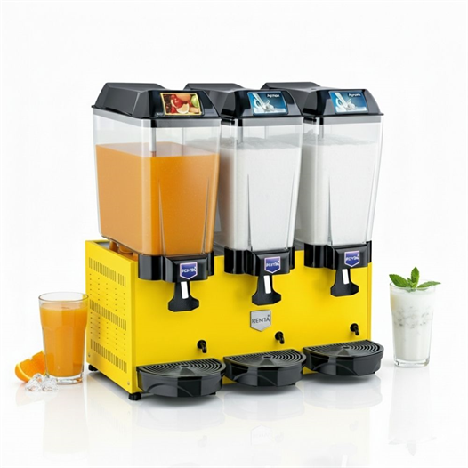 Remta 20+20+20 Litre Şerbet + Ayran + Ayran Soğutucu Sarı - ST19