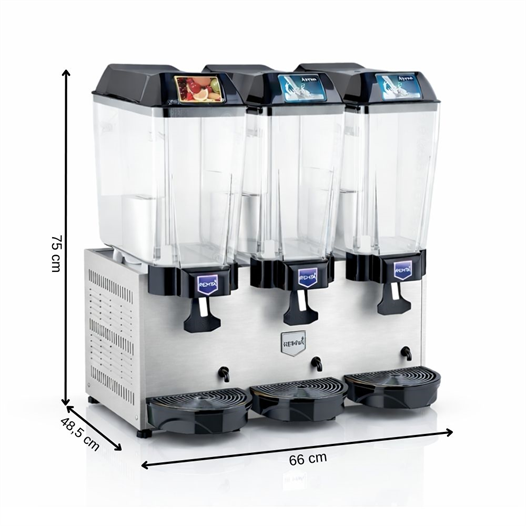 Remta 20+20+20 Litre Şerbet + Ayran + Ayran Soğutucu Gri - ST19