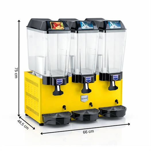 Remta 20+20+20 Litre Şerbet + Ayran + Ayran Soğutucu Sarı - ST19