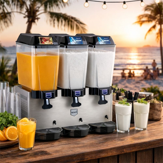 Remta 20+20+20 Litre Şerbet + Ayran + Ayran Soğutucu Gri - ST19