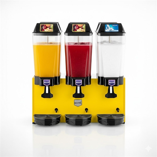 Remta 20+20+20 Litre Şerbet + Şerbet + Ayran Soğutucu Sarı - ST17