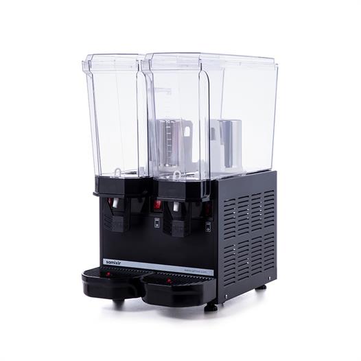 Samixir Klasik Twin 20+20 Lt Fıskiyeli-Karıştırıcılı Soğuk İçecek Makinesi 40-SMB