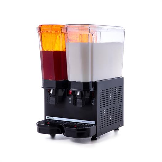 Samixir Klasik Twin 20+20 Lt Fıskiyeli-Karıştırıcılı Soğuk İçecek Makinesi 40-SMB