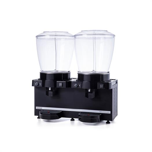 Samixir Panoramik Twin 22+22 Lt Fıskiyeli Soğuk İçecek Makinesi SS44-AB