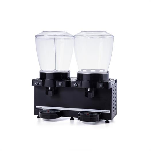 Samixir Panoramik Twin 22+22 Lt Fıskiyeli-Karıştırıcılı Soğuk İçecek Makinesi SM44-AB