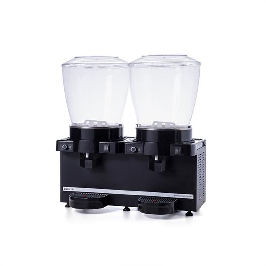 Samixir Panoramik Twin 22+22 Lt Karıştırıcılı Soğuk İçecek Makinesi MM44-AB