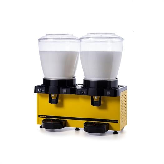 Samixir Panoramik Twin 22+22 Lt Karıştırıcılı Soğuk İçecek Makinesi MM44-AY