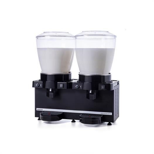 Samixir Panoramik Twin 22+22 Lt Karıştırıcılı Soğuk İçecek Makinesi MM44-AB