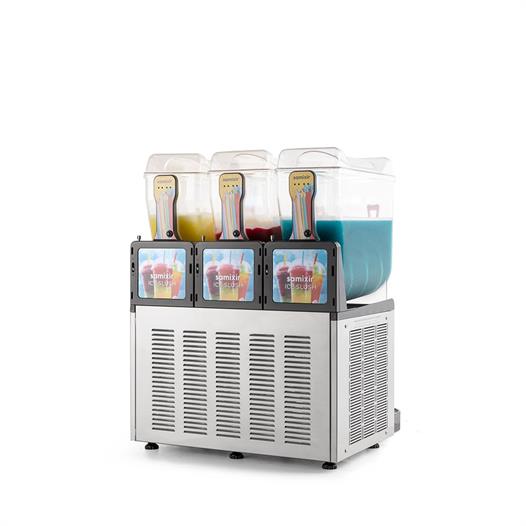 Samixir Triple Allure Üçlü 12+12+12 Lt Slush Buzlaş Karlamaç Makinesi SLUSH-36-IA