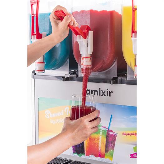 Samixir Triple Allure Üçlü 12+12+12 Lt Slush Buzlaş Karlamaç Makinesi SLUSH-36-IA