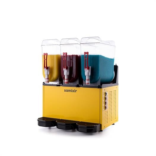 Samixir Triple Üçlü 12+12+12 Lt Slush Buzlaş Karlamaç Makinesi SLUSH-36-Y