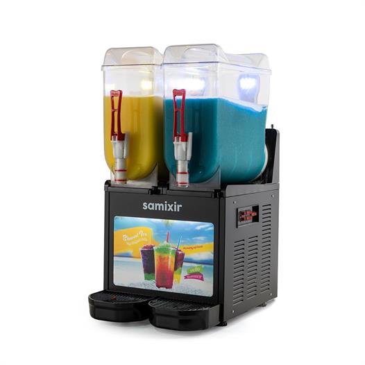 Samixir Twin Allure Çiftli 12+12 Lt Slush Buzlaş Karlamaç Makinesi SLUSH-24-BA