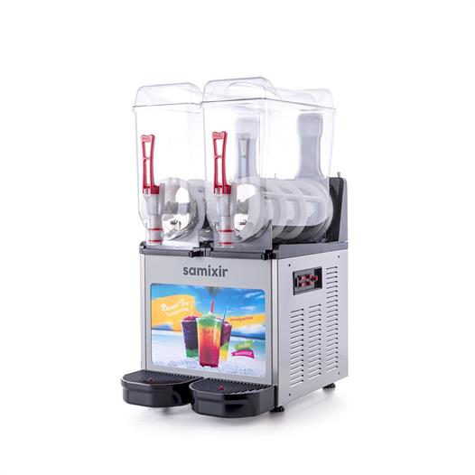 Samixir Twin Allure Çiftli 12+12 Lt Slush Buzlaş Karlamaç Makinesi SLUSH-24-IA