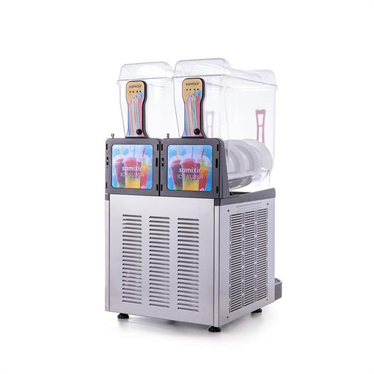 Samixir Twin Allure Çiftli 12+12 Lt Slush Buzlaş Karlamaç Makinesi SLUSH-24-IA