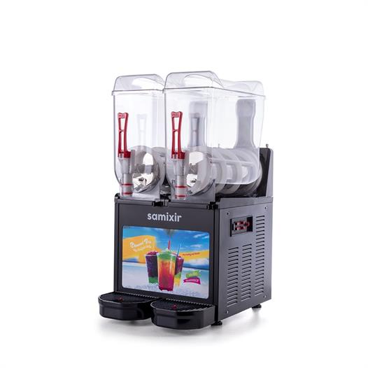 Samixir Twin Allure Çiftli 12+12 Lt Slush Buzlaş Karlamaç Makinesi SLUSH-24-BA